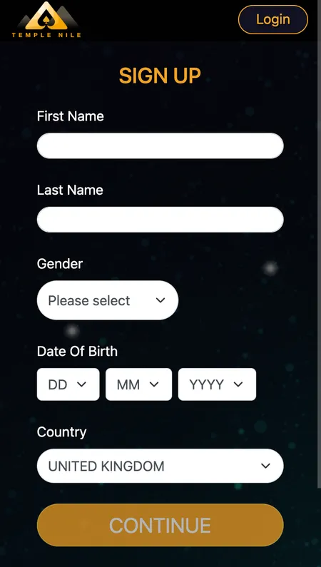 Registration step 2 - contact and address form